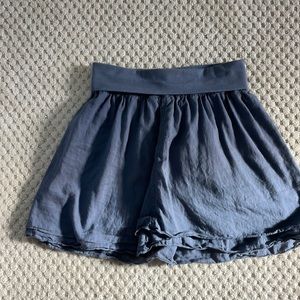 blue skirt